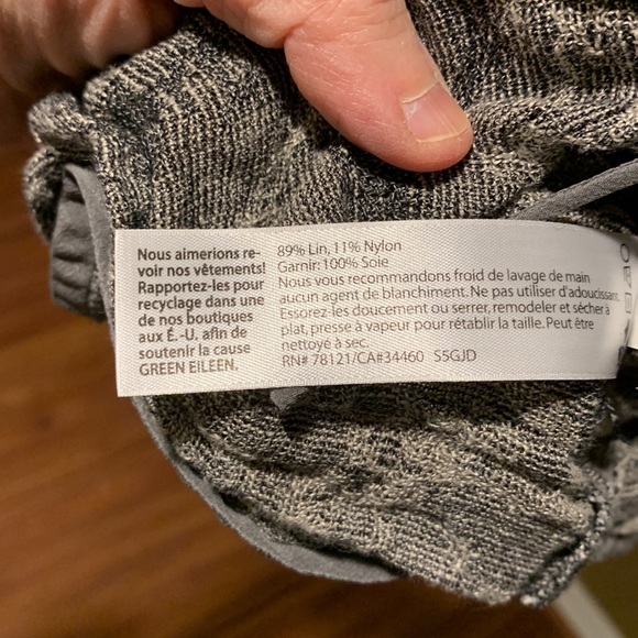 Eileen Fisher linen cropped top - Picture 5 of 7